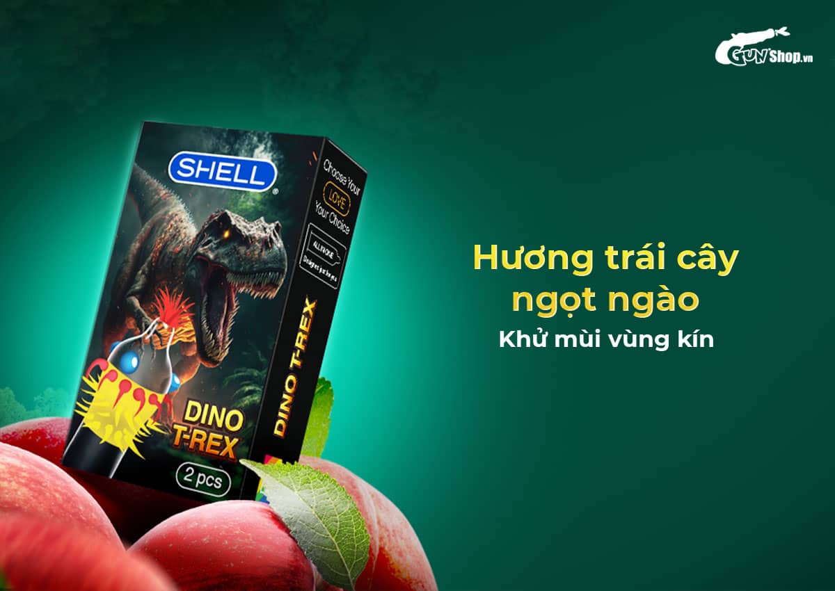 Cung cấp Bao cao su Shell Dino T-rex - Hộp 1 bao nhiều vòng gai bi nổi lớn + 1 bao Shell loại tốt Cung cấp Bao cao su Shell Dino T-rex - Hộp 1 bao nhiều vòng gai bi nổi lớn + 1 bao Shell loại tốt