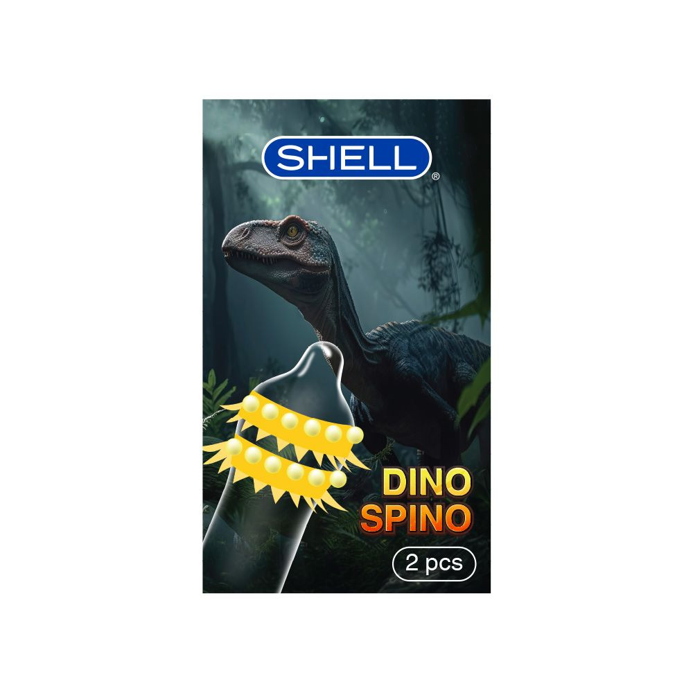Bao cao su Shell Dino Spino 2 vòng gai bi nổi siêu kích thích 