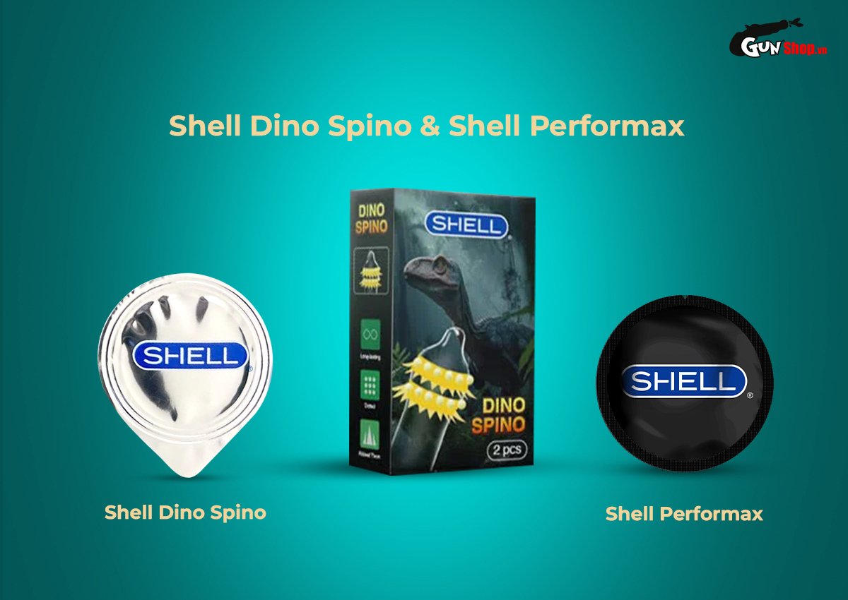Giá sỉ Bao cao su Shell Dino Spino - Hộp 1 bao 2 vòng gai bi nổi lớn + 1 bao Shell hàng xách tay Giá sỉ Bao cao su Shell Dino Spino - Hộp 1 bao 2 vòng gai bi nổi lớn + 1 bao Shell hàng xách tay