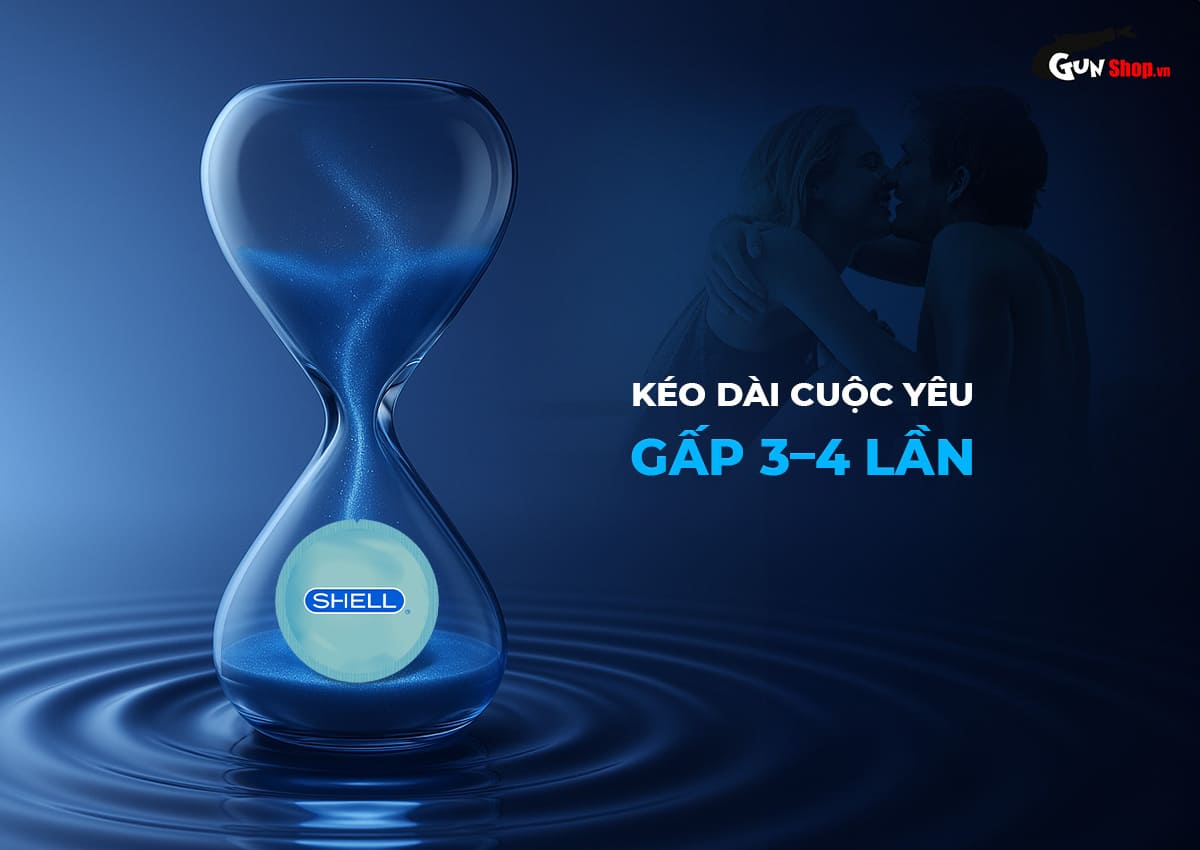  Địa chỉ bán Bao cao su Shell Cool Prolong - Siêu mỏng kéo dài thời gian bạc hà mát lạnh - Hộp 3 chính hãng