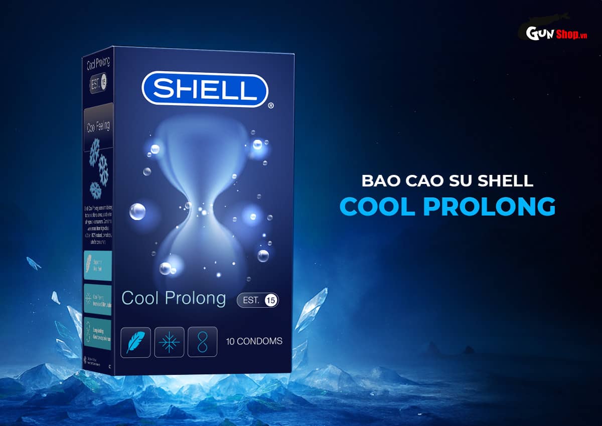  Nơi bán Bao cao su Shell Cool Prolong - Siêu mỏng kéo dài thời gian bạc hà mát lạnh - Hộp 10 cao cấp