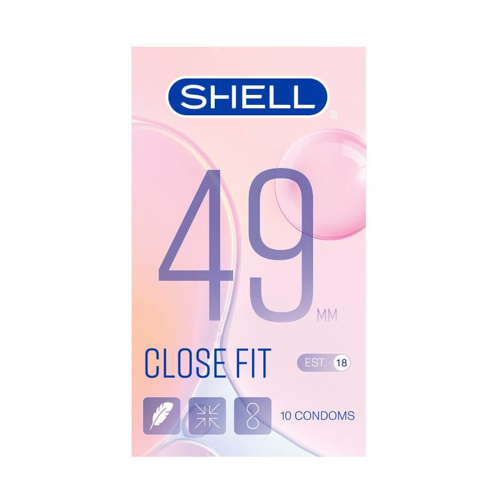 Bao Cao Su Shell Close Fit 49mm Siêu Mỏng Kéo Dài Thời Gian 