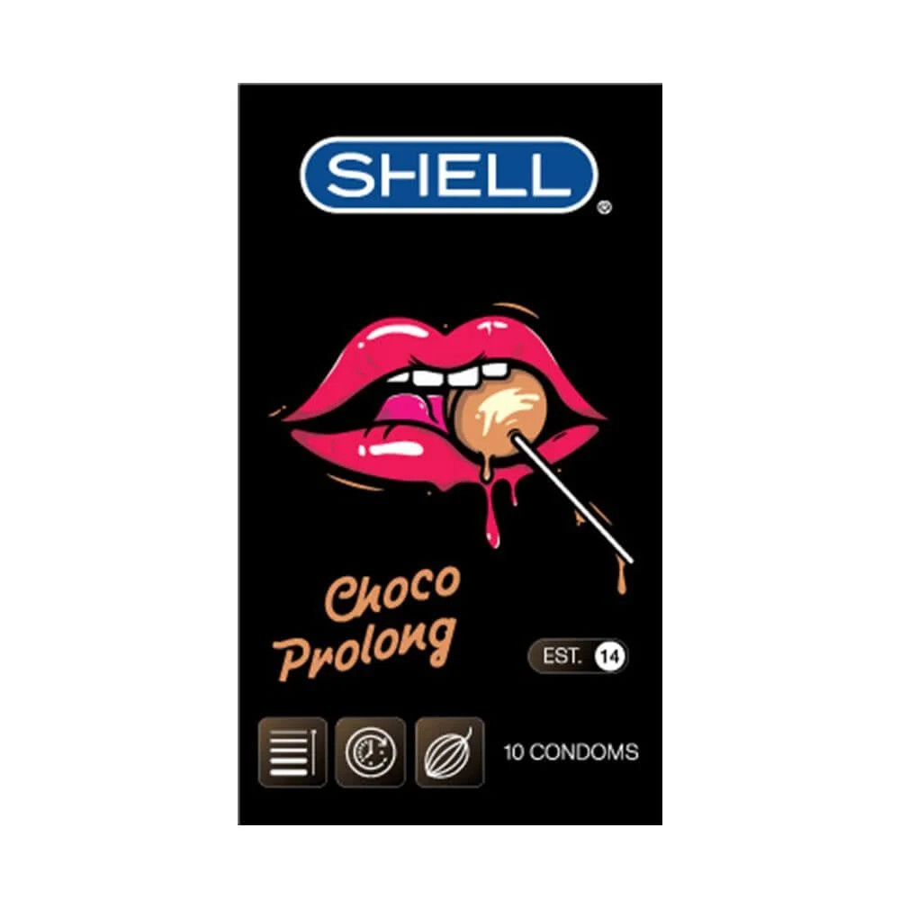 Bao Cao Su Shell Choco Prolong Siêu Mỏng Hương Chocolate 