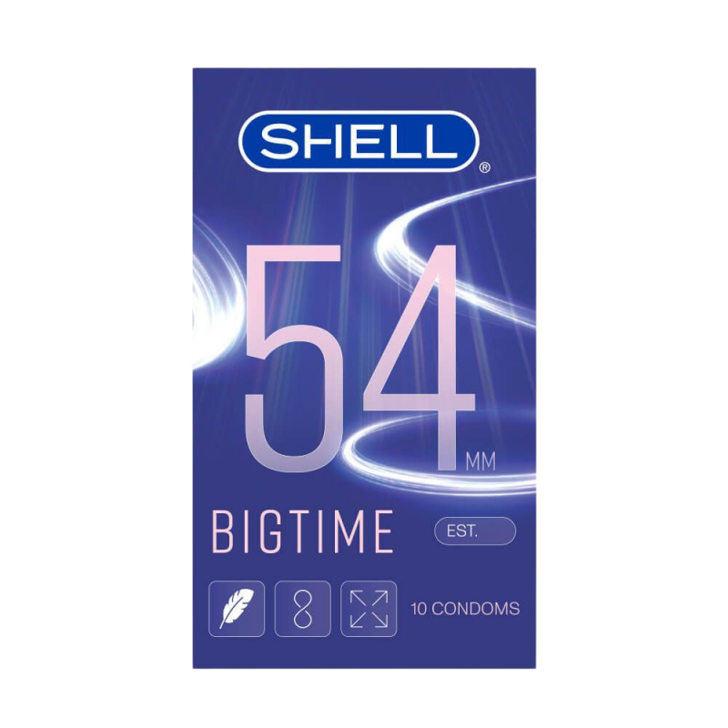  Bảng giá Bao cao su Shell Bigtime - Size 54mm siêu mỏng chống tuột kéo dài thời gian - Hộp 10 cái giá rẻ 