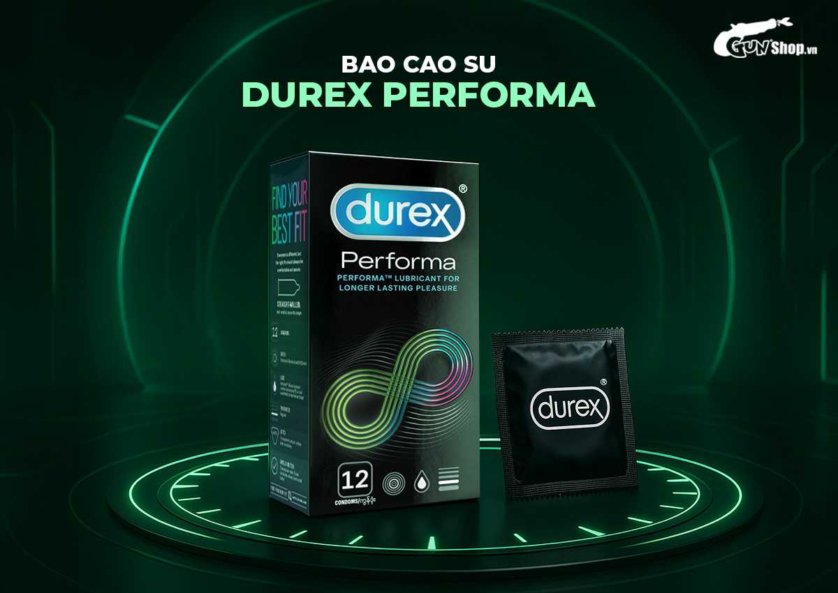 Durex Performa Delay Condoms 12 Pack Long Lasting Sensation
