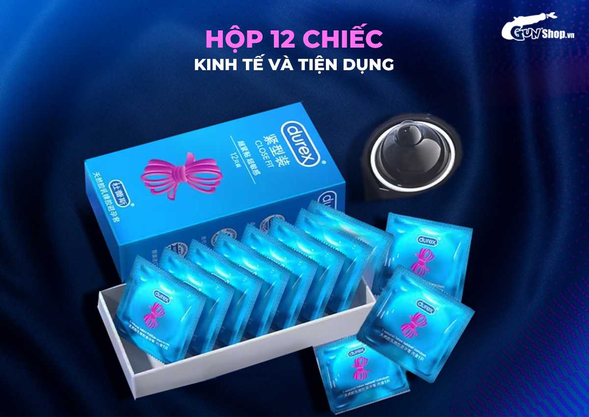  Thông tin Bao cao su Durex Close Fit - Ôm khít 49mm - Hộp 12 cái cao cấp