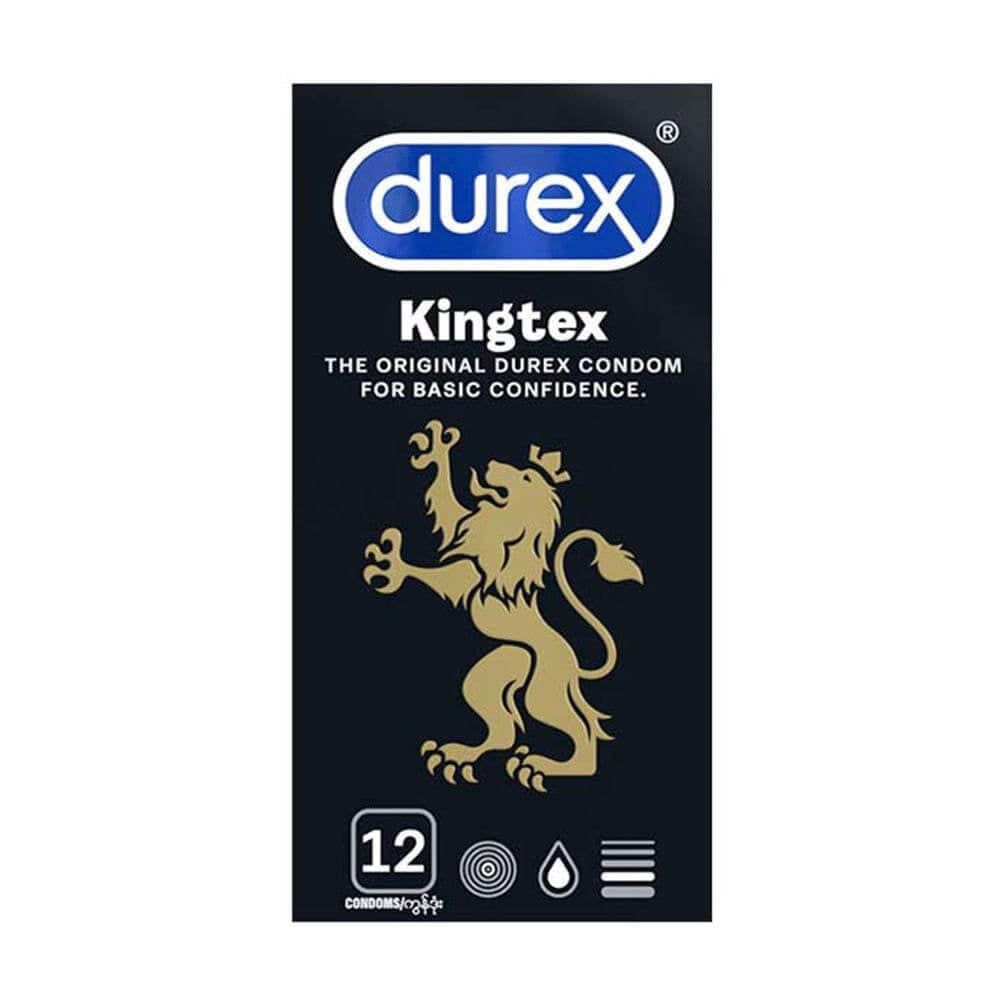 Bao cao su Durex Kingtex size nhỏ 49mm ôm sát siêu mỏng 12 cái 