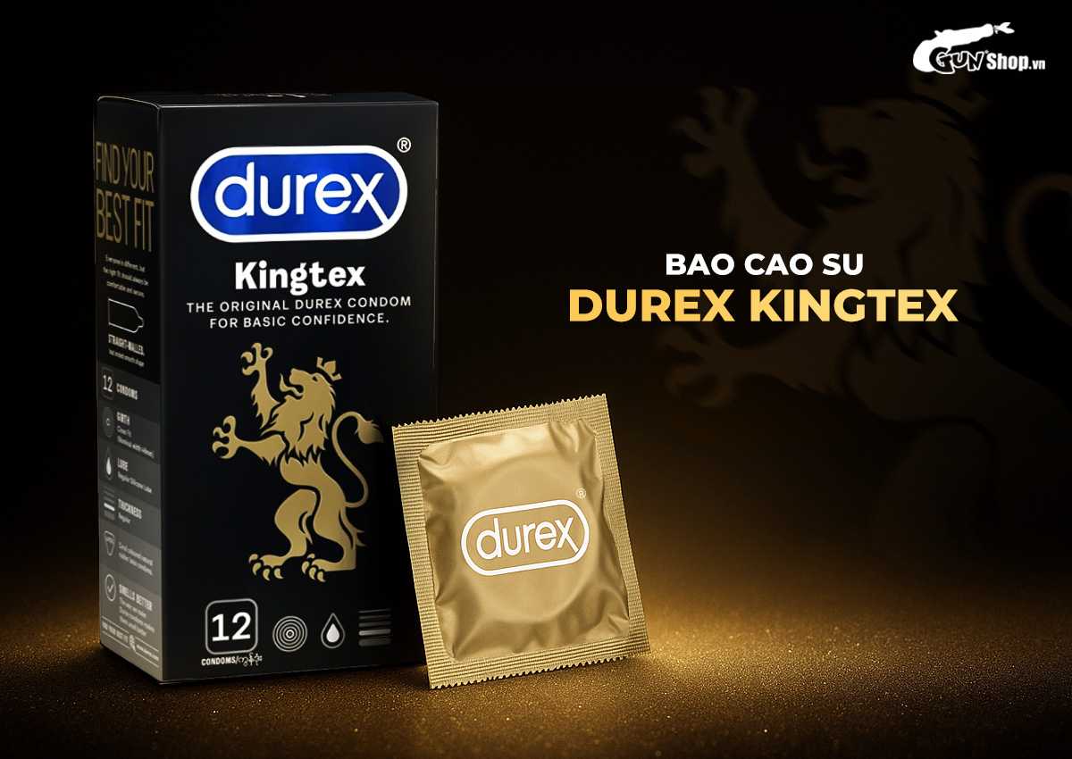 DurexKingtexSmallSized49mmNaturalLatexCondom12