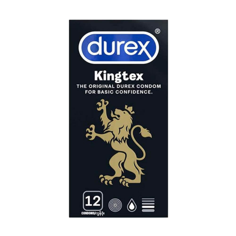  Nhập sỉ Bao cao su Durex Kingtex - Size nhỏ 49mm ôm sát - Hộp 12 cái giá rẻ 