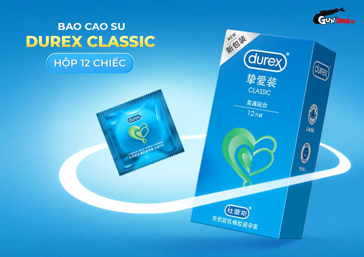 Durex Classic Soft Thin Latex Condom Box 12 Reliable