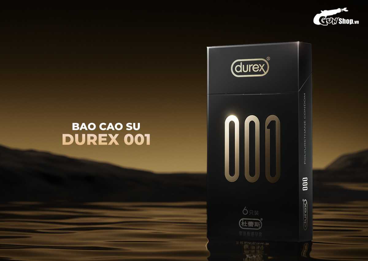 Bao cao su Durex 001 siêu mỏng 54mm hộp 6 cái an toàn