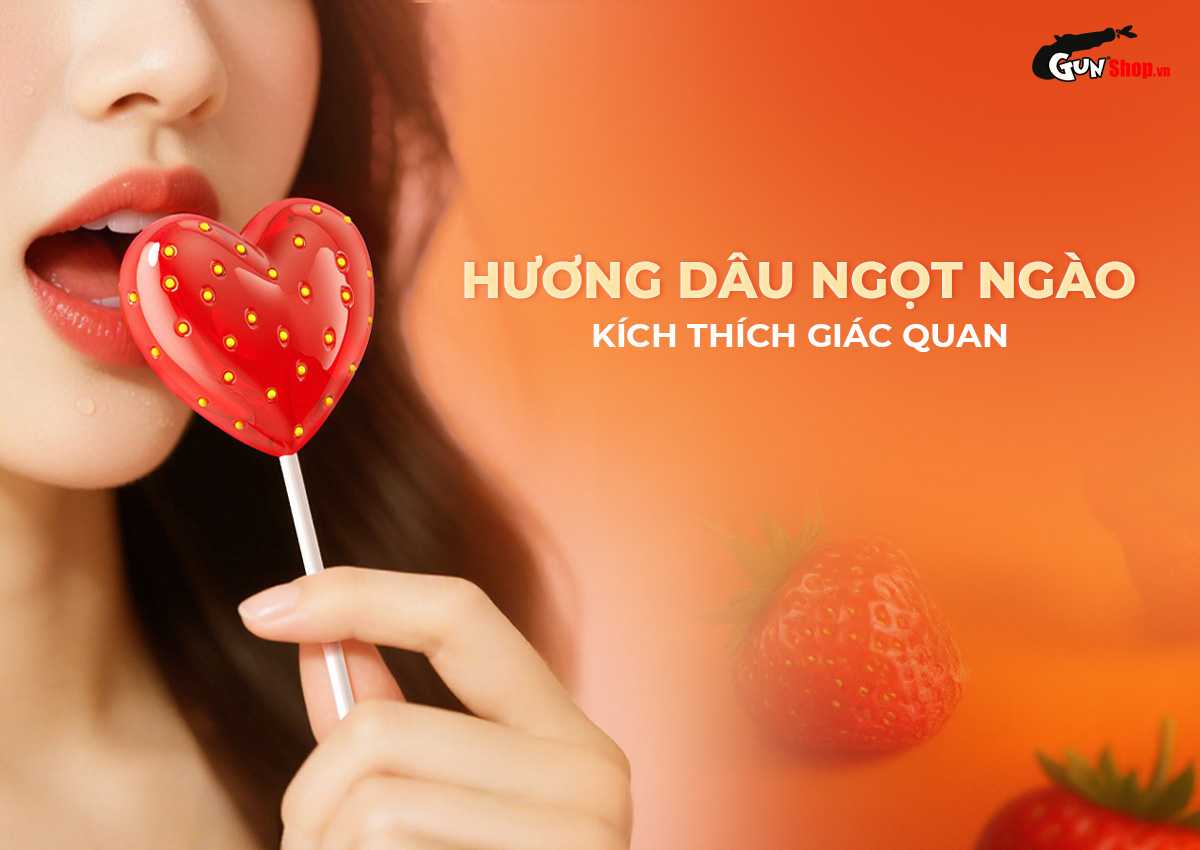  Bảng giá Bao cao su Durex Strawberry - Hương dâu 56mm - Hộp 12 cái tốt nhất