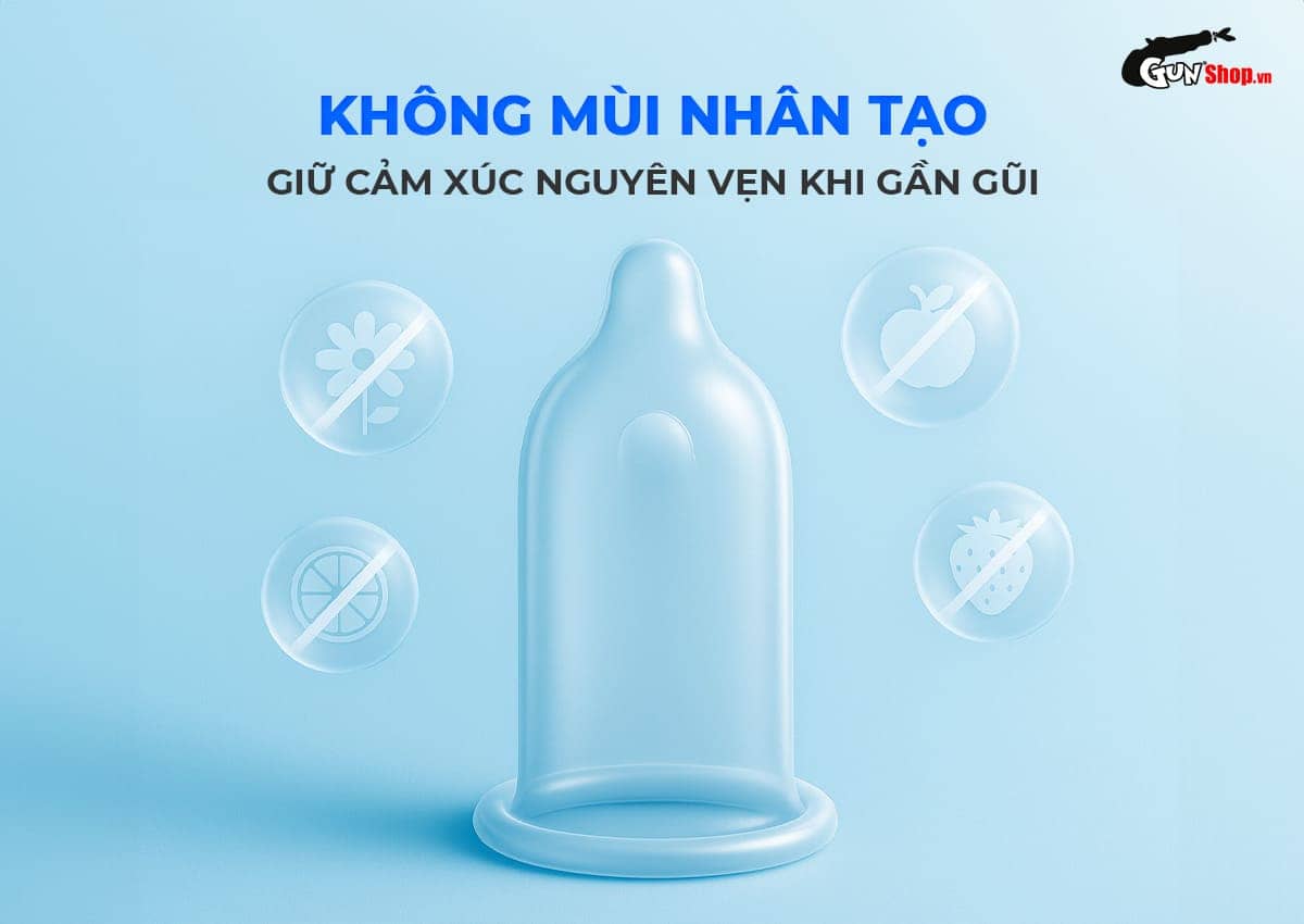 Bao Cao Su Okamoto 0.03 Platinum Siêu Mỏng Không Mùi Hộp 3