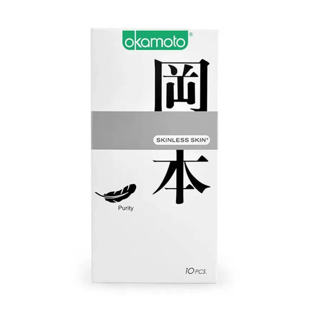 Bao cao su Okamoto Skinless Skin Purity mỏng mềm mại 10 cái 