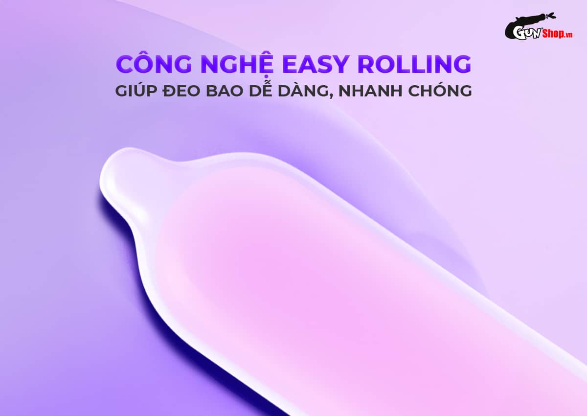 Bao cao su Okamoto Crown siêu mỏng mềm mại cảm giác thật Hộp 10