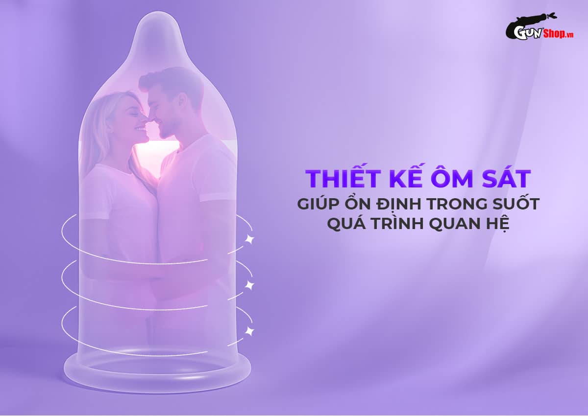 Bao cao su Okamoto Crown siêu mỏng mềm mại cảm giác thật Hộp 10