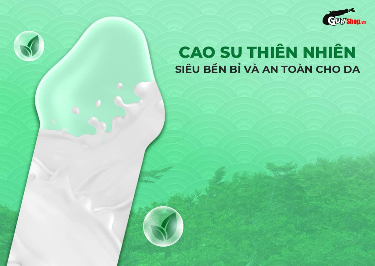 Bao cao su Okamoto 0.03 siêu mỏng ôm sát co rút an toàn hộp 3 cái