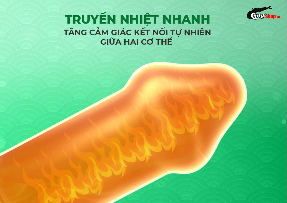 Bao cao su Okamoto 0.03 siêu mỏng ôm sát co rút an toàn hộp 3 cái