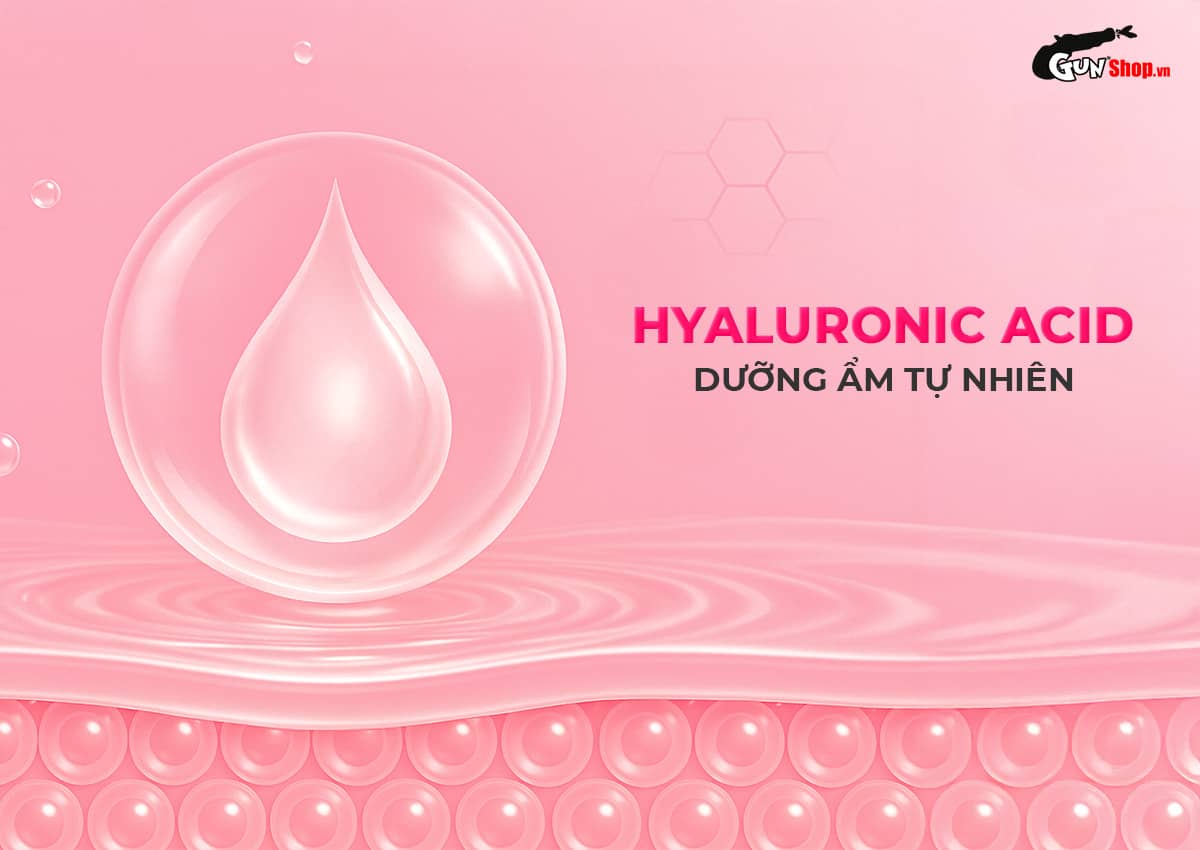 Bao cao su Okamoto 0.03 Hyaluronic Acid siêu mỏng dưỡng ẩm hộp 3