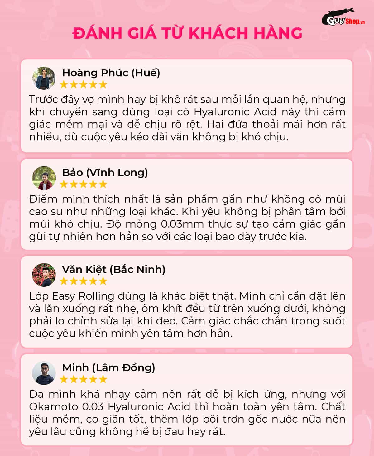 Bao cao su Okamoto 0.03 Hyaluronic Acid siêu mỏng dưỡng ẩm hộp 3