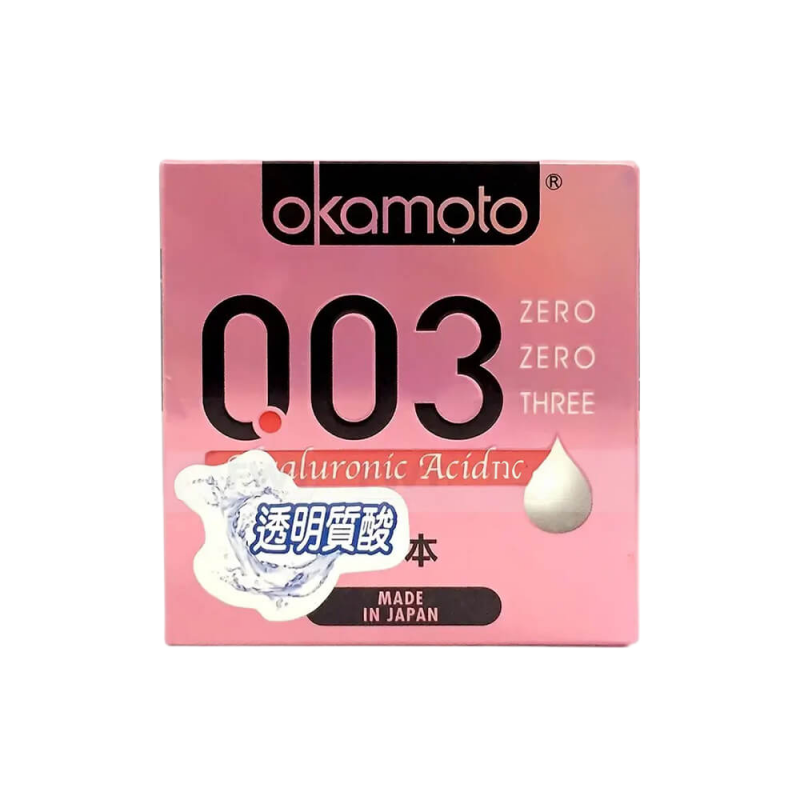  Đánh giá Bao cao su Okamoto 0.03 Hyaluronic Acid - Siêu mỏng bôi trơn dưỡng ẩm - Hộp 3 cái  giá sỉ 