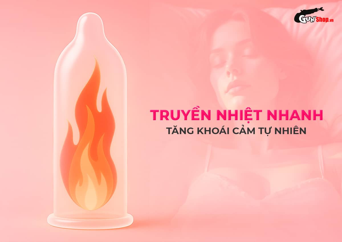 Bao cao su Okamoto 0.01 PU siêu mỏng tàng hình truyền nhiệt chân thật