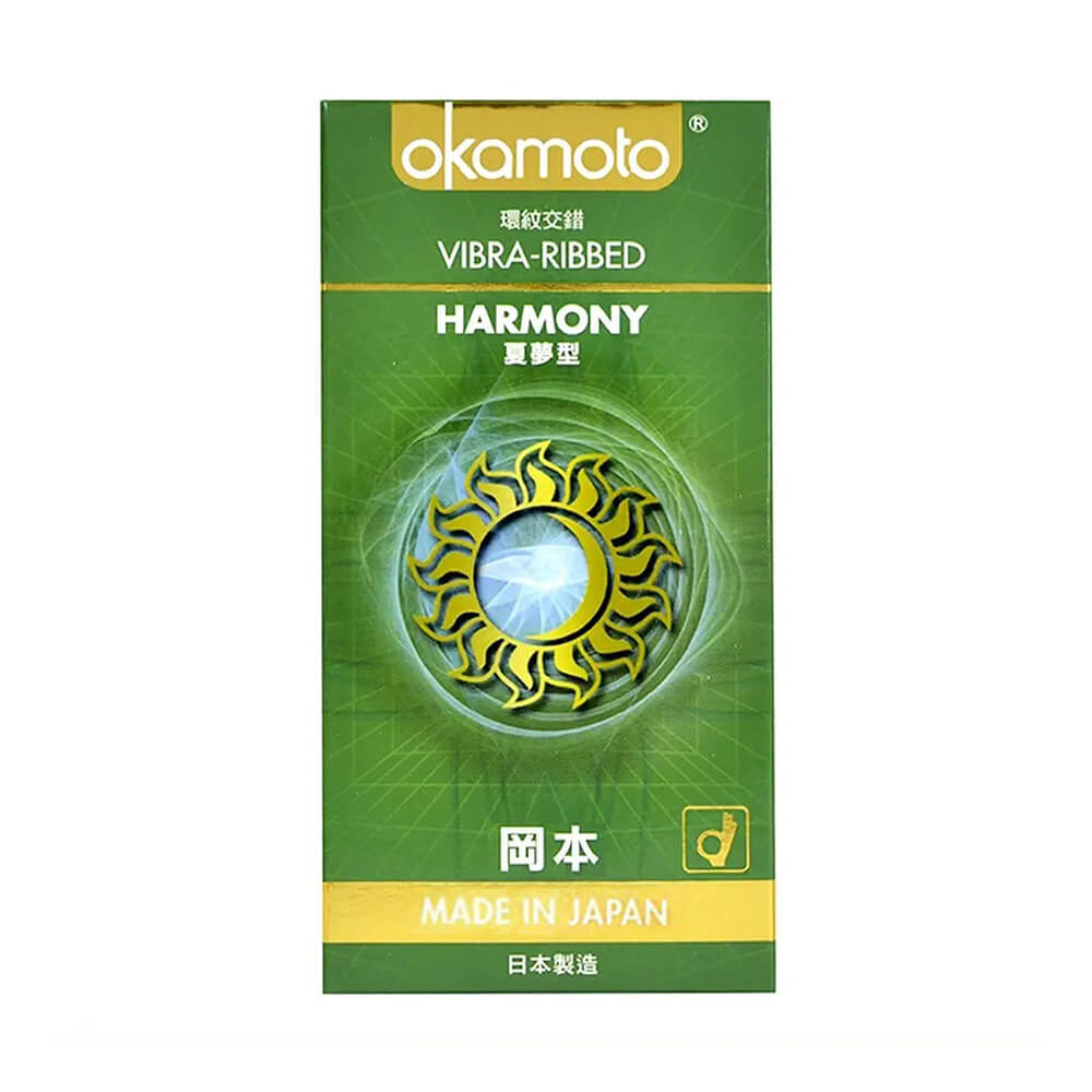 Bao cao su Okamoto Harmony siêu mỏng gân sọc tự nhiên ôm sát 