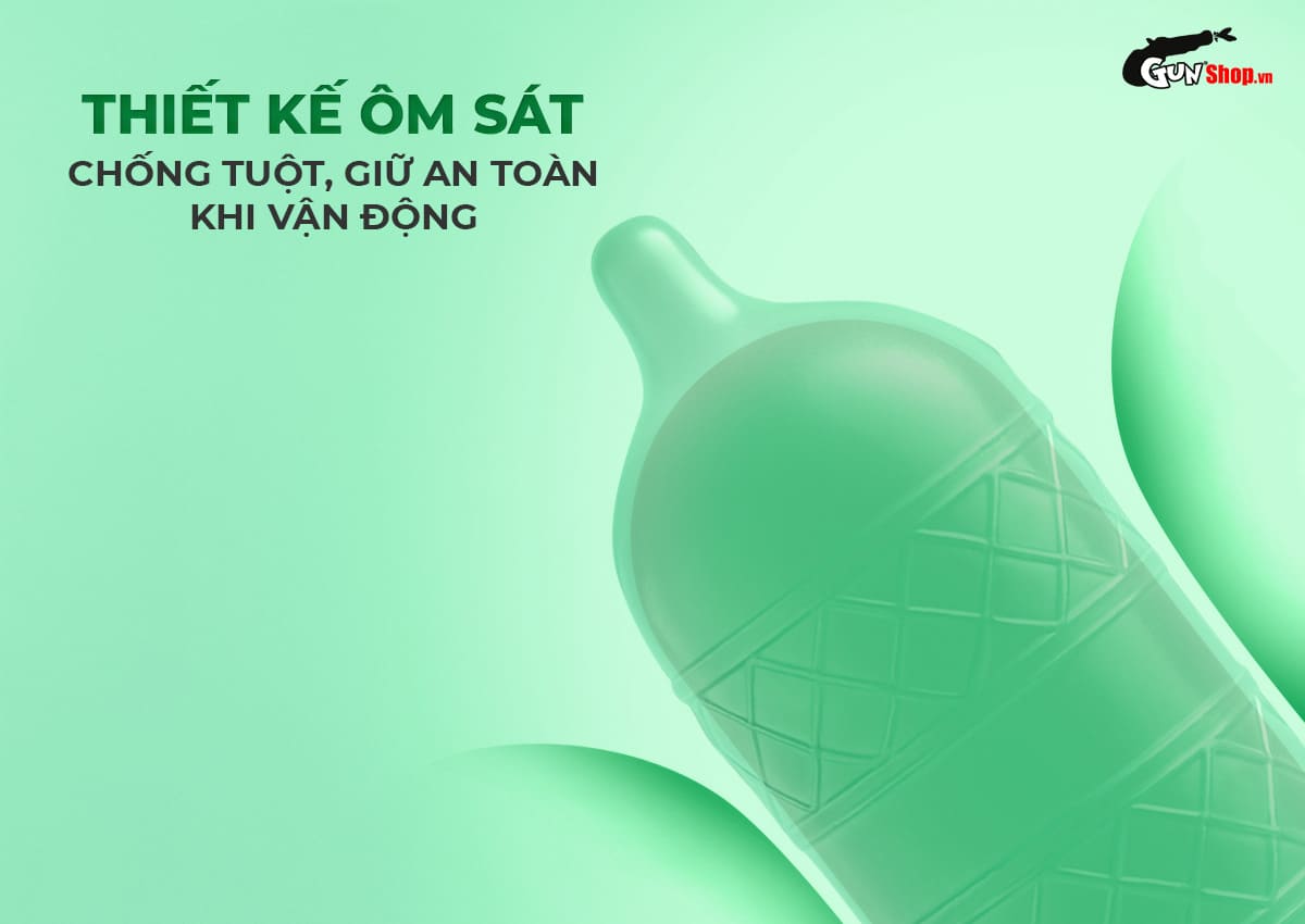 Bao cao su Okamoto Harmony siêu mỏng gân sọc tăng khoái cảm