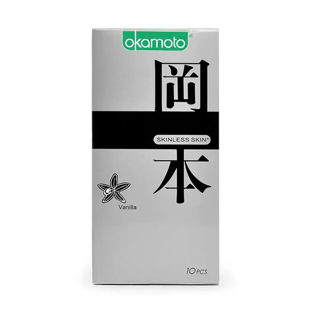 Bao cao su Okamoto Skinless Skin Vanilla hương vani 