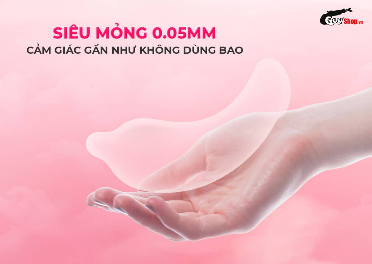 Okamoto Skinless Skin Vanilla siêu mỏng hương vani ngọt ngào hộp 10 cái