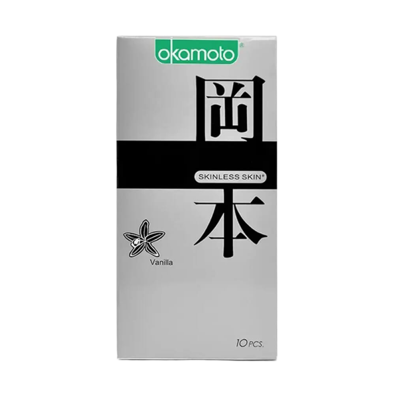  Phân phối Bao cao su Okamoto Skinless Skin Vanilla - Hương vani mềm mại - Hộp 10 cái  hàng xách tay 