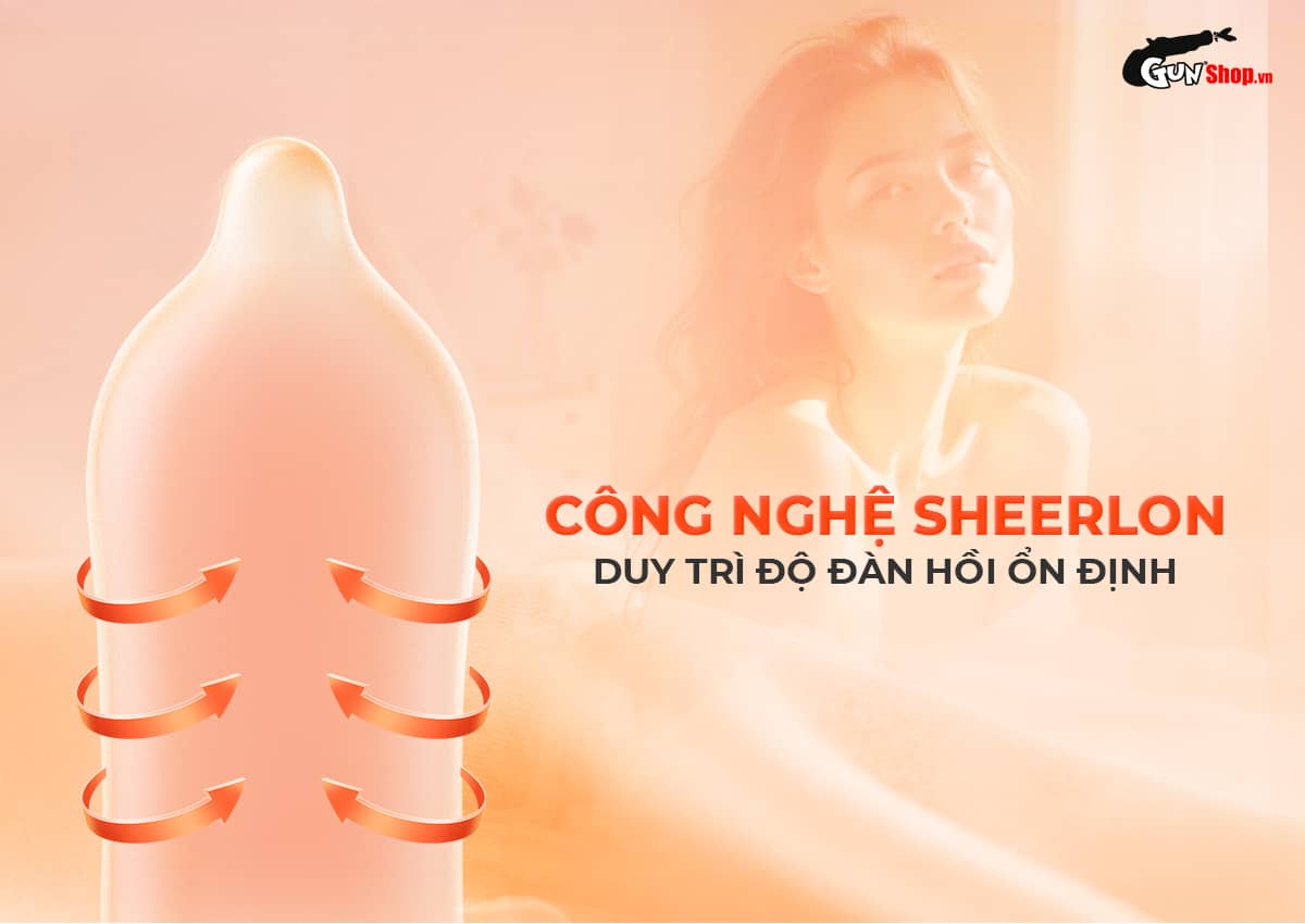 Bao cao su Okamoto Skinless Skin Orange hương cam mát