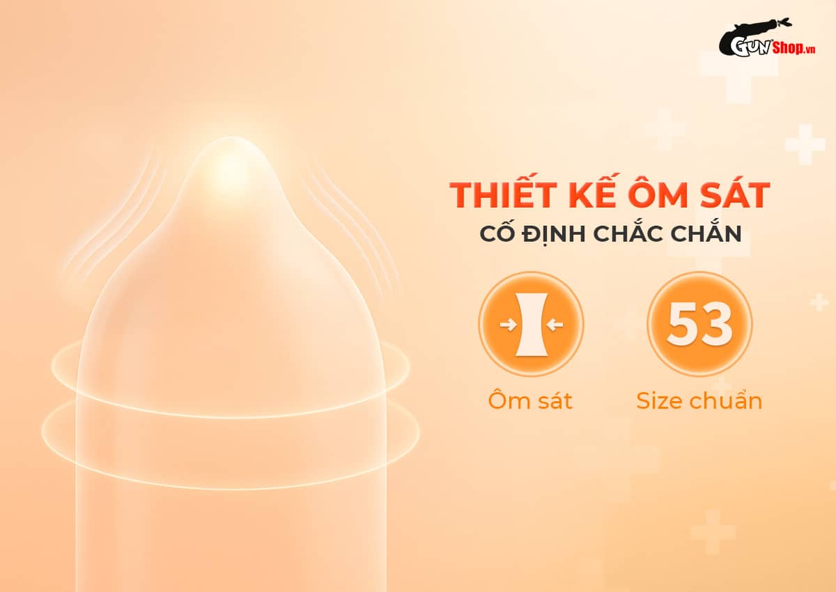 Bao cao su Okamoto Skinless Skin Orange hương cam mát