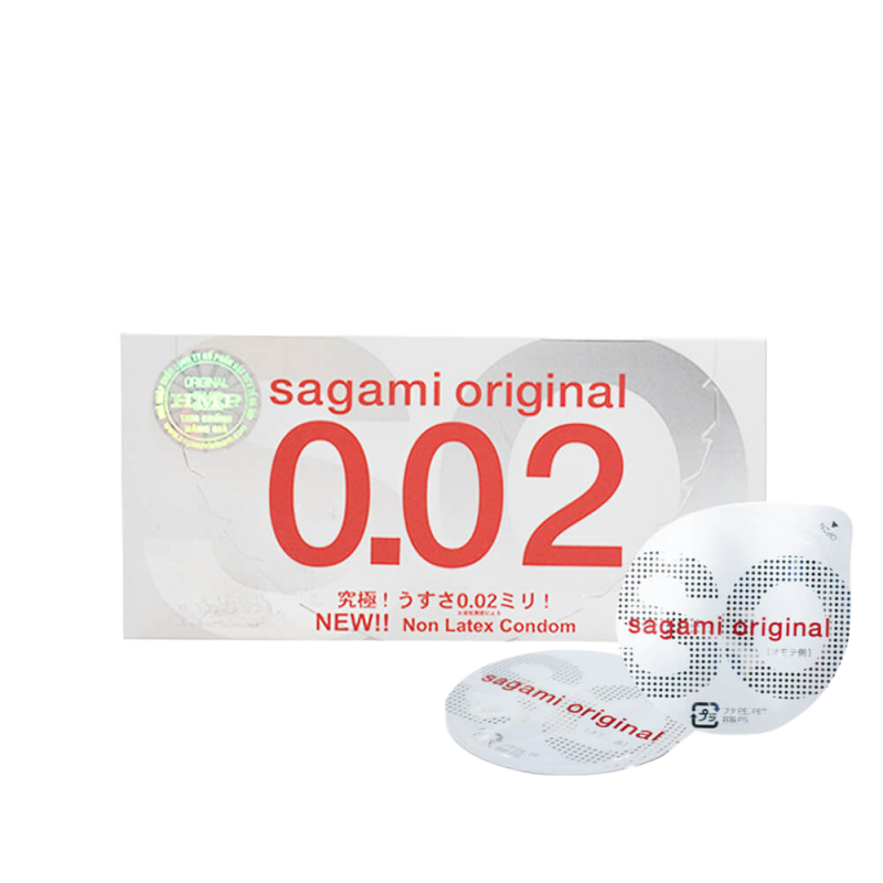  Kho sỉ Bao cao su Sagami 0.02 - Siêu mỏng 0.02mm - Hộp 2 cái  chính hãng 