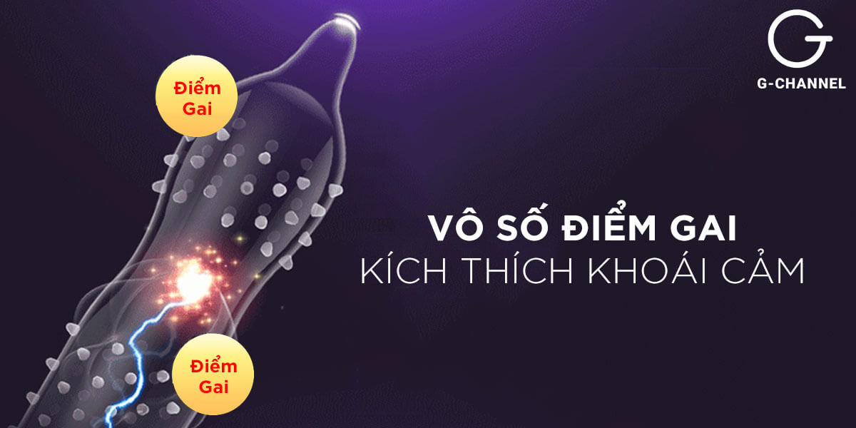 Bao cao su Sagami Feel Up siêu điểm nổi tăng kích thích 10 cái