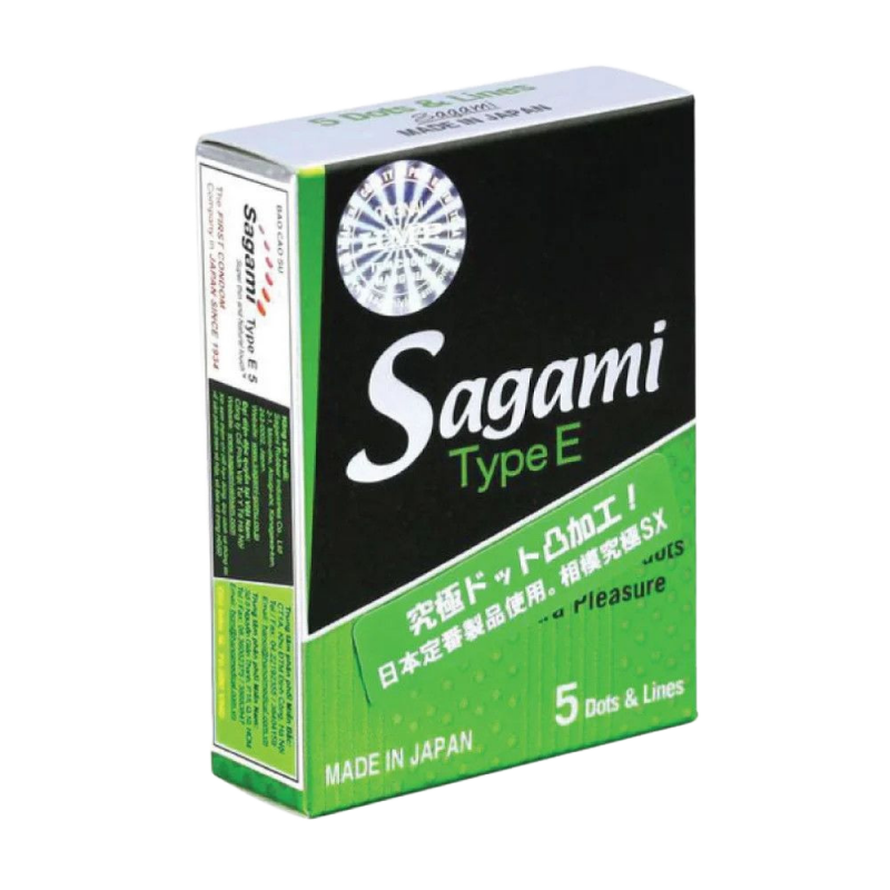  So sánh Bao cao su Sagami Type E - Gân và điểm nổi - Hộp 5 cái  có tốt không? 