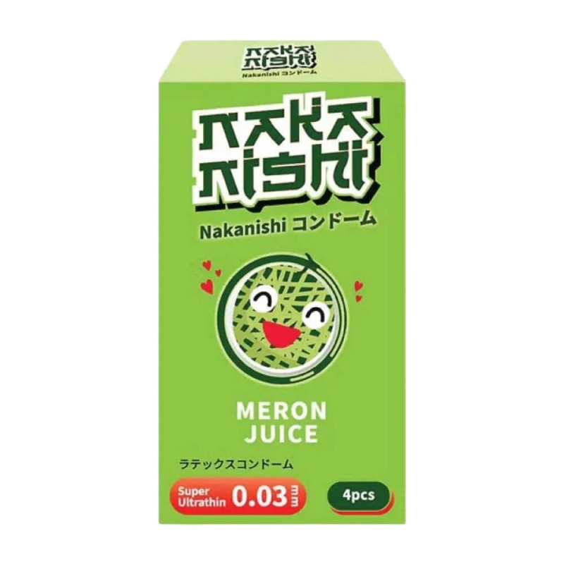  Bảng giá Bao cao su Nakanishi - Siêu mỏng 0.03mm - Hương dưa lưới - Hộp 4 cái giá rẻ 