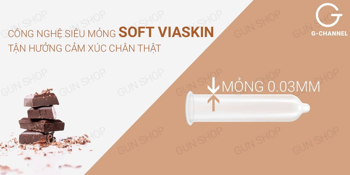 Nakanishi Ultra-Thin Chocolate Flavored Condom 4-Pack