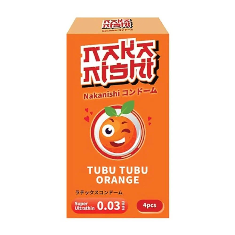 Bao cao su Nakanishi siêu mỏng 0.03mm hương cam ngọt dịu nhẹ 