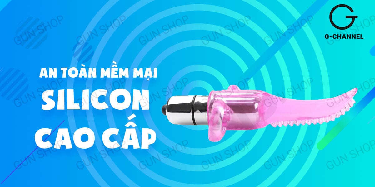 Lưỡi rung đeo ngón tay Baile kích thích đa chế độ silicon cao cấp
