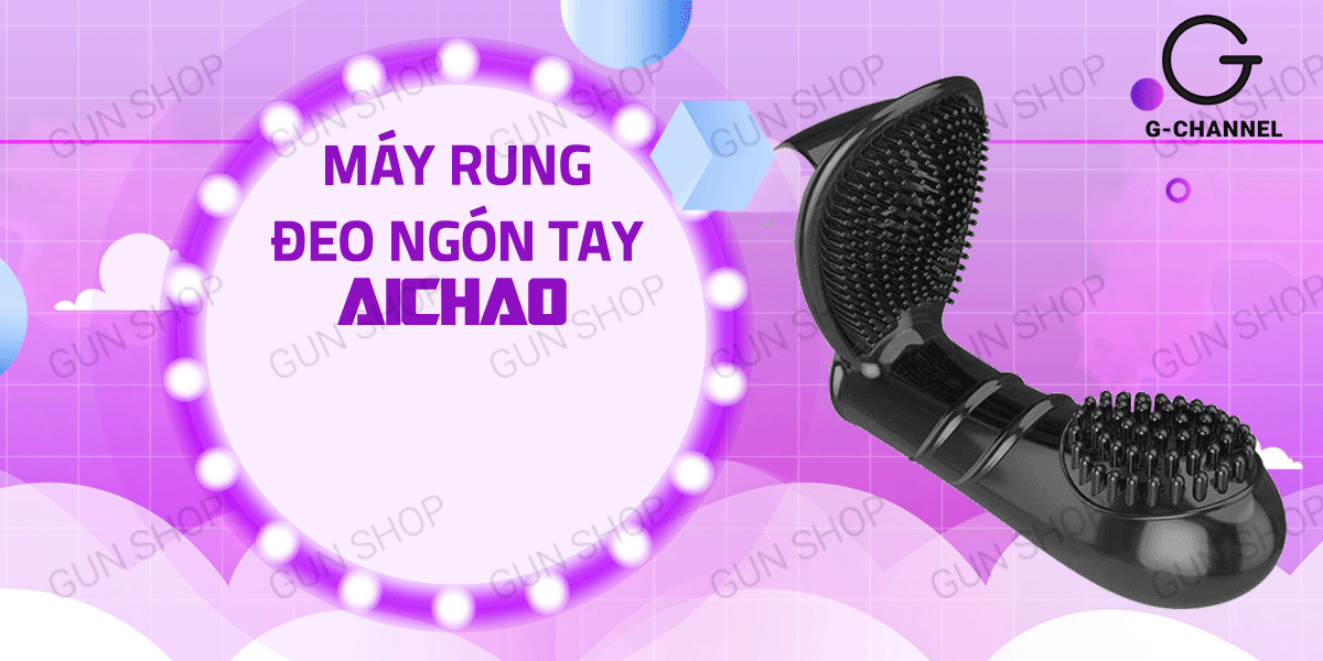 Ngón tay rung Aichao silicon 12 chế độ hưng phấn lên đỉnh