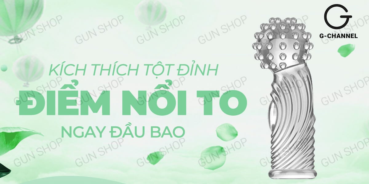 Bao cao su ngón tay Aichao G-spot 3 gai lớn hộp 1 cái