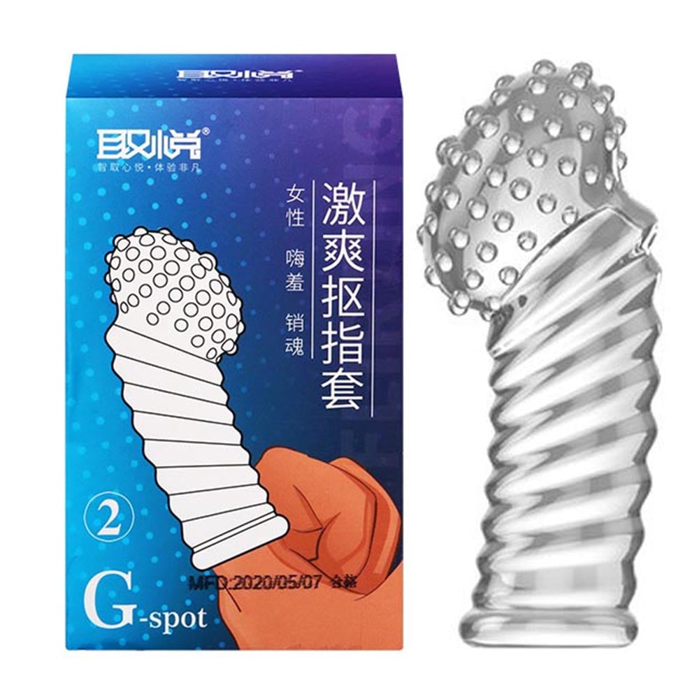 Bao cao su ngón tay gai nổi dài Aichao G-spot 2 kích thích 