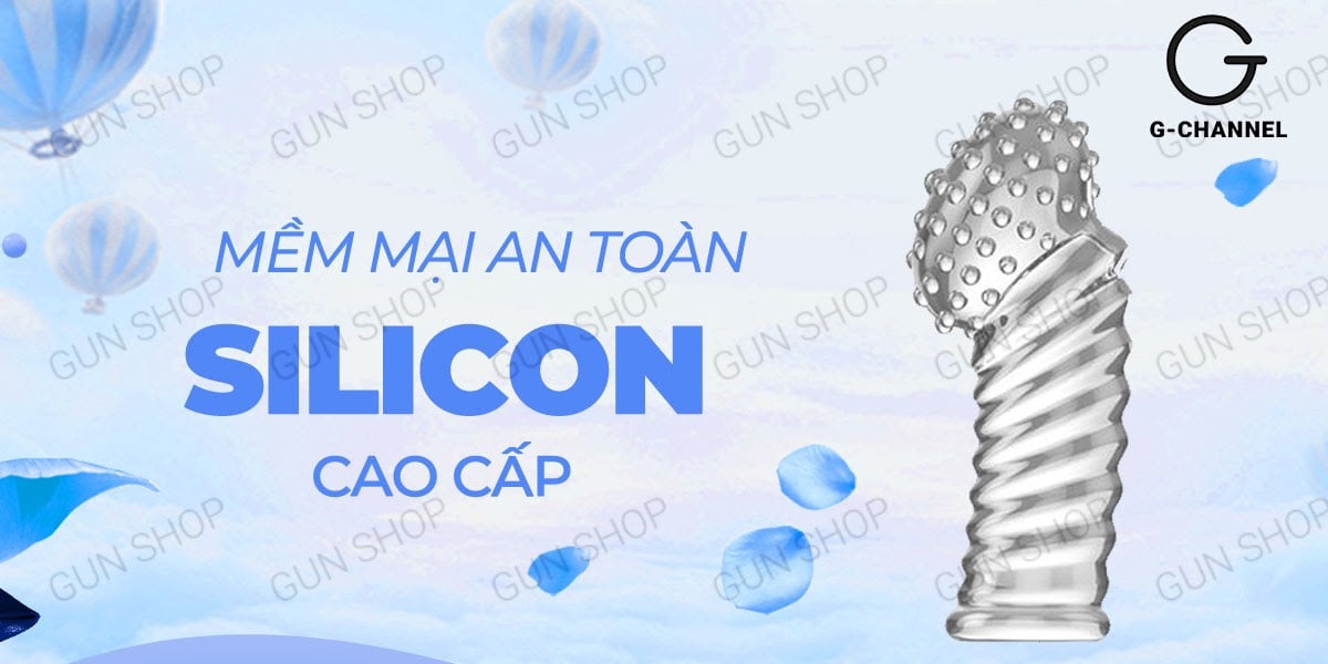 Bao cao su đôn dên gai lớn Aichao G-spot 2 hộp 1 cái tăng khoái