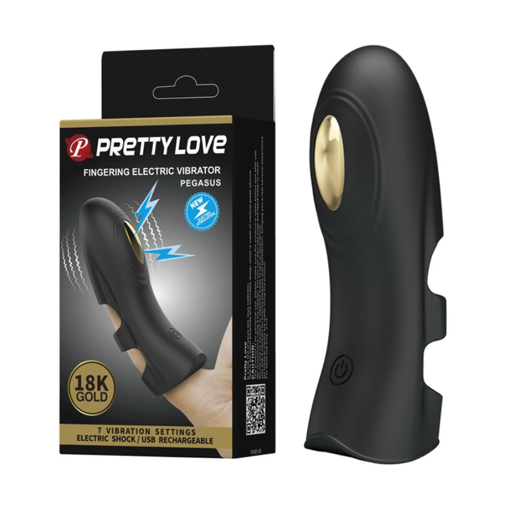 Ngón tay rung Pretty Love Pegasus 18K Gold sạc điện rung mạnh thăng hoa tình dục 