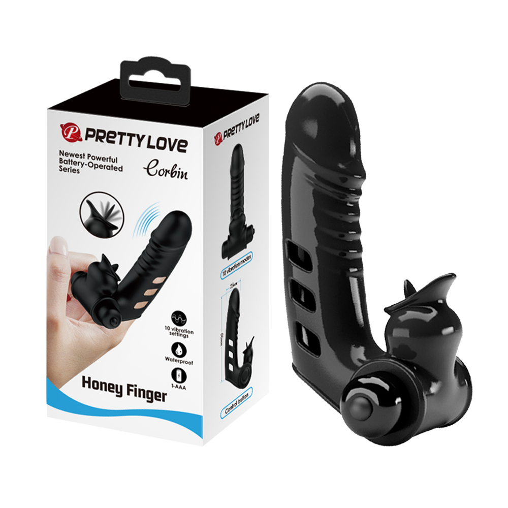 Ngón tay rung Pretty Love Corbin 10 chế độ pin dễ dùng kích thích 