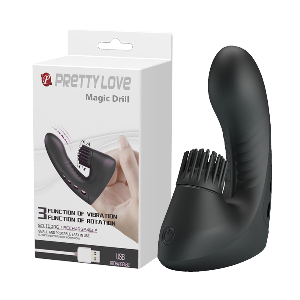 Ngón Tay Rung Pretty Love Magic Drill 3 Chế Độ Sạc Pin Kích Thích 
