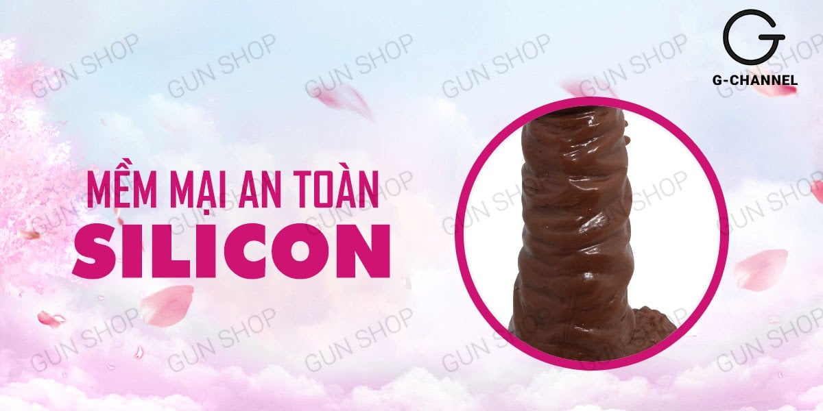 Baile Wolftooth Brown Leather Feel Stimulating Strap-On