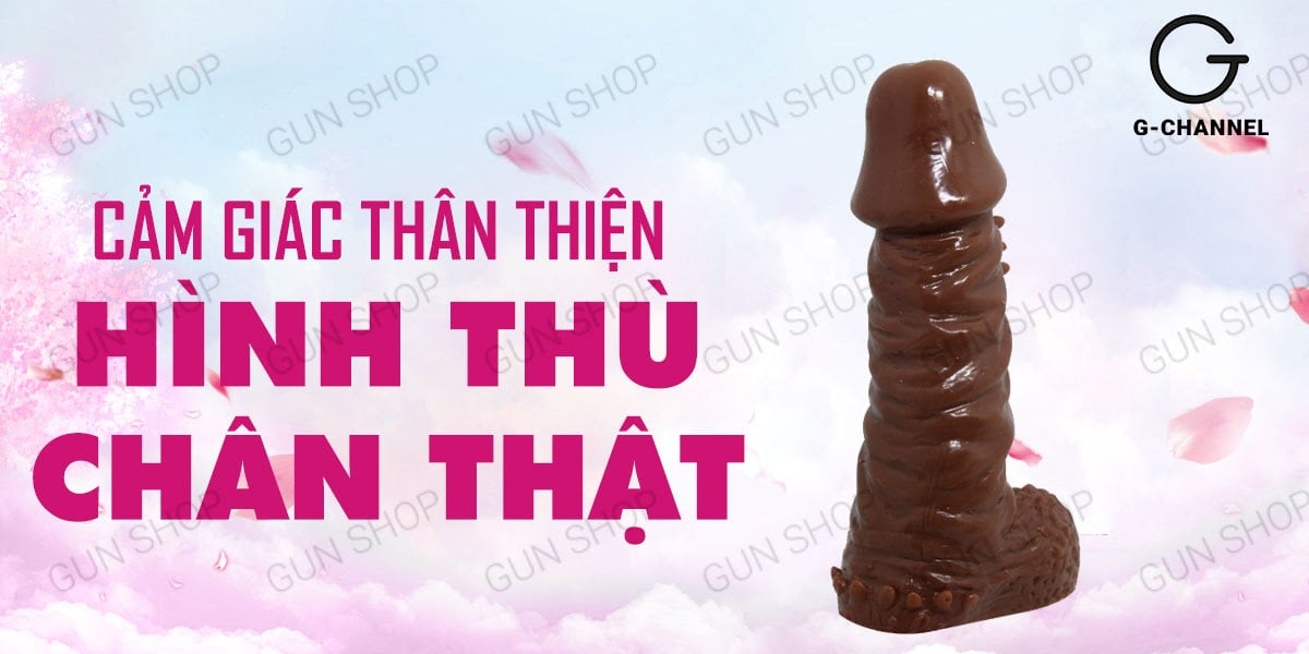 Baile Wolftooth Brown Leather Feel Stimulating Strap-On