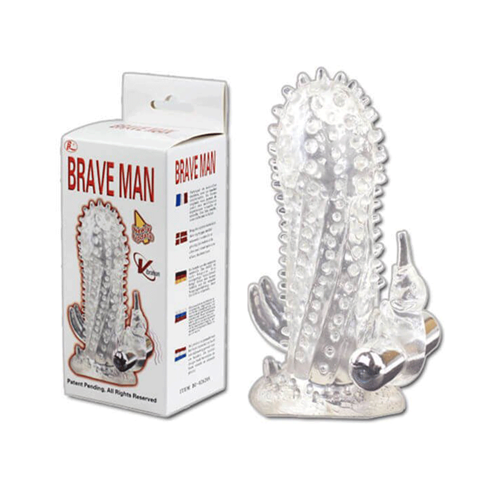 Bao cao su đôn dên rung Baile Braveman cao cấp tăng kích thước rãnh gân 